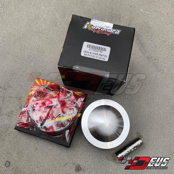 Piston Mentah Kawahara 64Mm Pin 13 Set Double Ring/ Seher Jenong 64 Mm