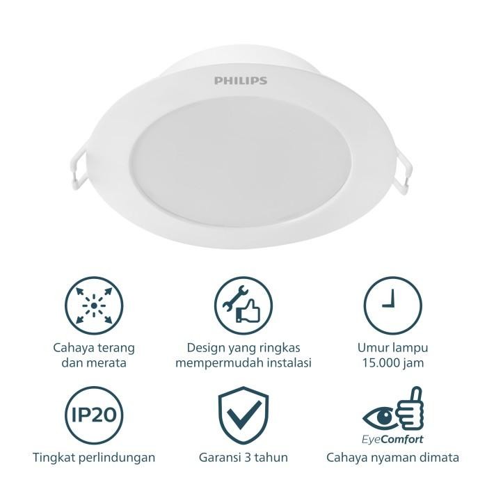 LAMPU PHILIPS DOWNLIGHT ERIDANI LED18 D200 23W 30K KUNING