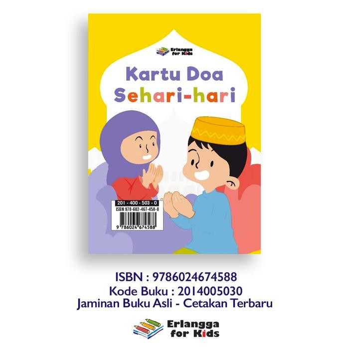 Kartu Doa Sehari Hari Erlangga For kids