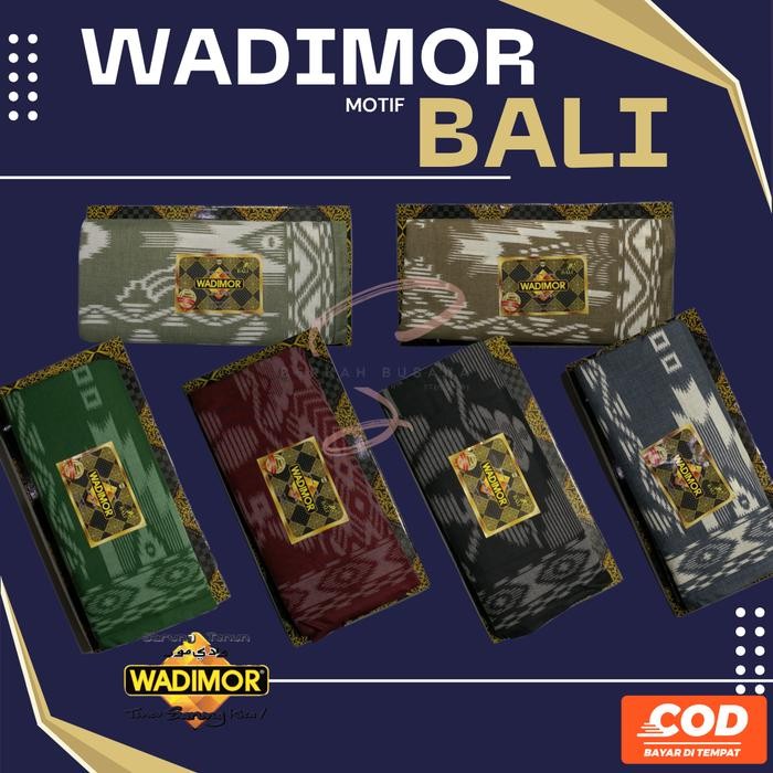 Prom0Besar- Sarung Tenun Pria Dewasa Wadimor Motif Bali Original Warna Baru 2022