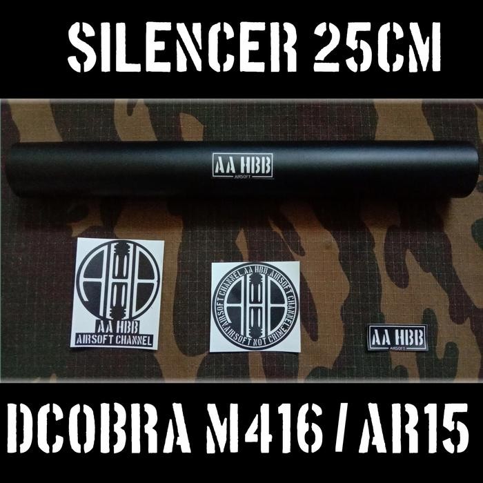 ItemNews- Silencer / Peredam / Suppressor Dcobra M416 / Ar15 25Cm