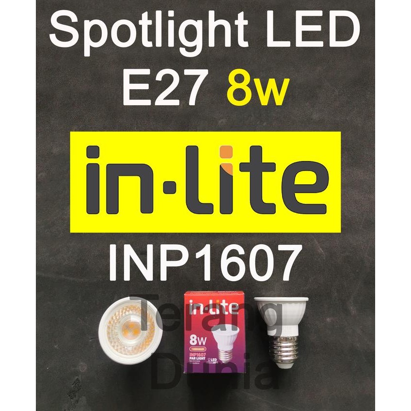 dfue- Bohlam Inlite Spot E27 8W Inp1607 Bohlam Sorot Inlite 8W Lampu Sorot