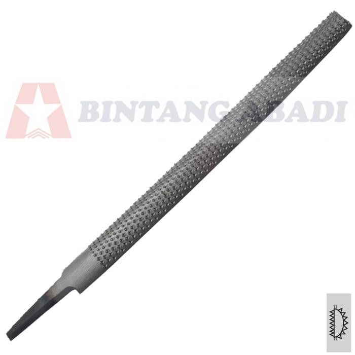 x37b- Unique Star Kikir Kayu 1/2 Bulat 8" (200 Mm) / Half Round Rasp Rhr08