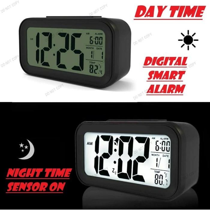 Jam Weker Pintar Jam Meja Digital Digital Smart Alarm Clock Jam Weker Pasti Ori