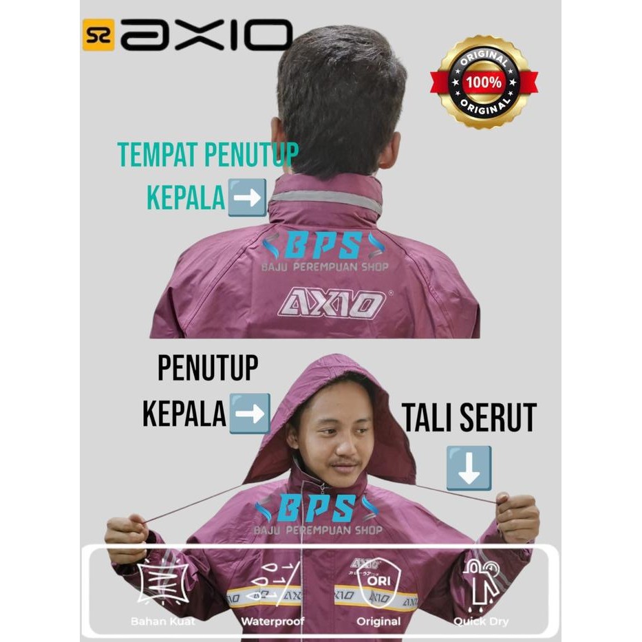 Jas Hujan Axio 882 Jumbo 4Xl 5Xl Big Size Xxxxl Xxxxxl Terlaris