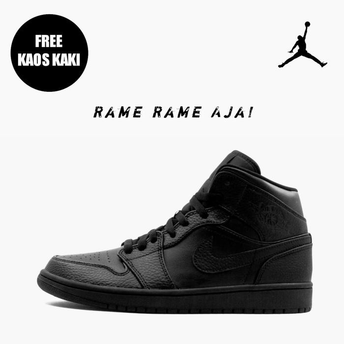 Air Jordan 1 Mid Triple Black