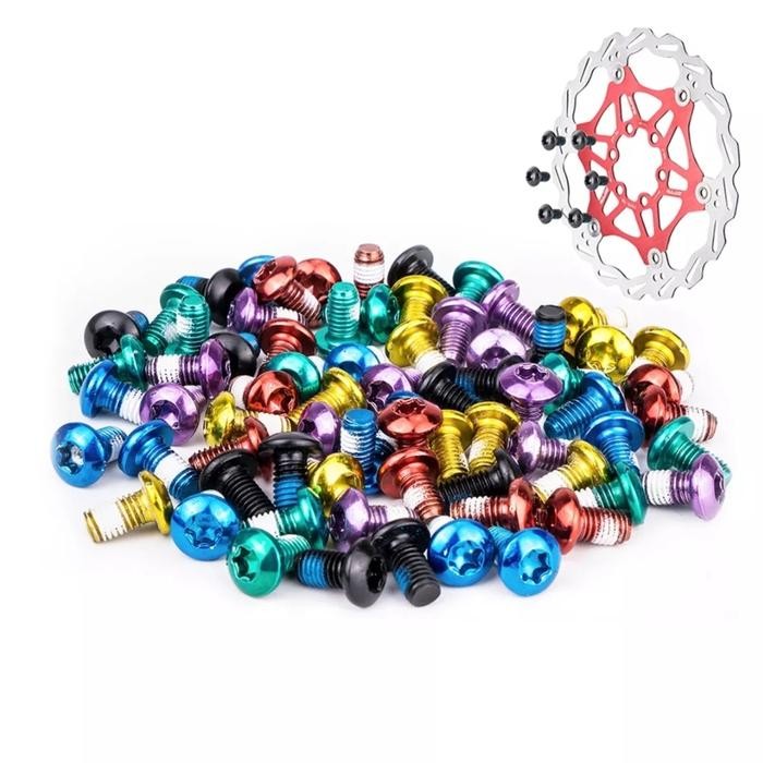 BAUT ROTOR SEPEDA 12PCS SCREW BAUT CAKRAM SEPEDA BAUT DISCBRAKE SEPEDA