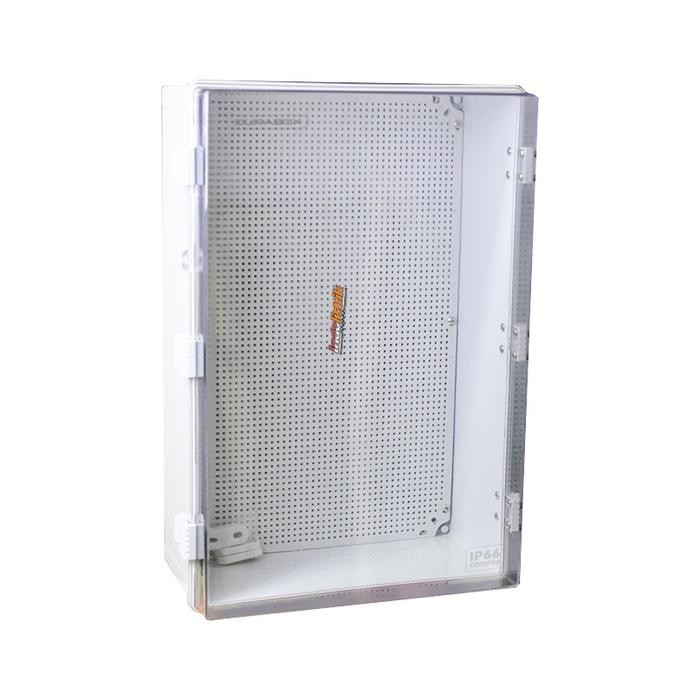 Box Panel Plastik ABS 400x600x220 mm Transparant + Base Plate Durabox