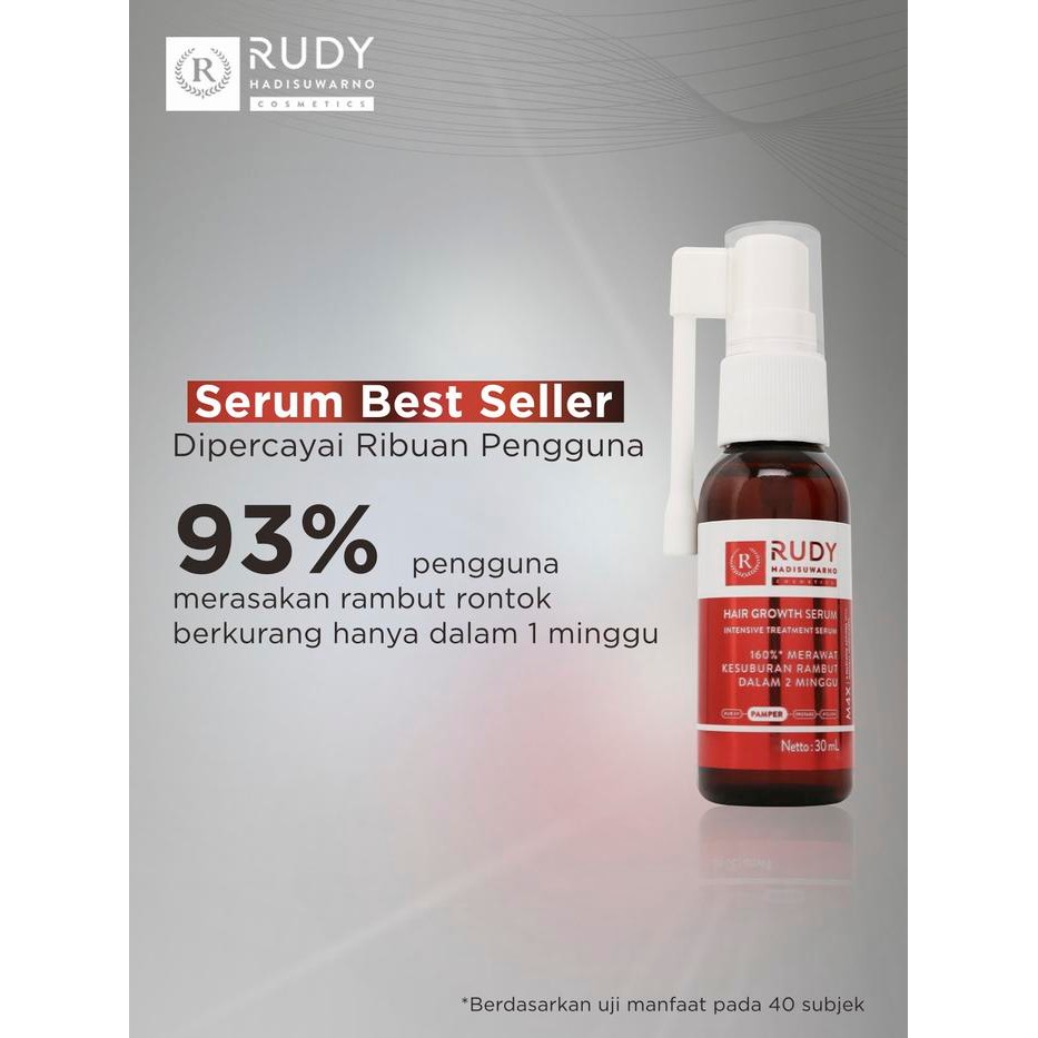 Rudy Hadisuwarno Cosmetics Hair Growth Serum 30 ml Hair Serum Penumbuh Rambut Mengurangi Rambut