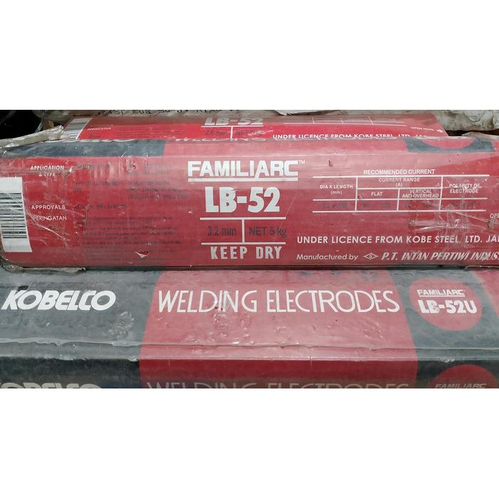 Kawat Las KOBE LB52 3.2MM (5KG)/ LB 52 3.2 MM STEEL KOBE