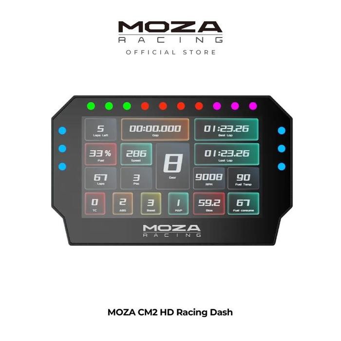 Terbaru MOZA Racing CM2 HD Dashboard For R3 R5 R9 R12 R16 R21 WheelBase Dash - Accesories Simulator