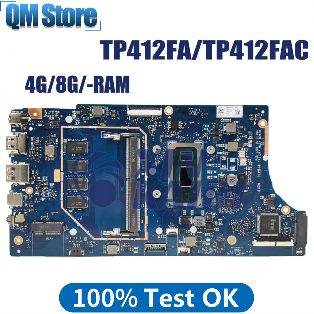 Casing Laptop TP412FAC Mainboard For ASUS VivoBook Flip 14 TP412FA SF4100F TP412F Motherboard I3 I5 