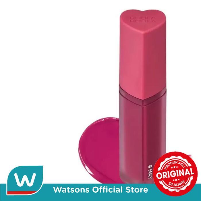 Lip tint glossy ringan dengan marine collagen dan ekstrak buah, warna natural tahan lama, shade 13 M
