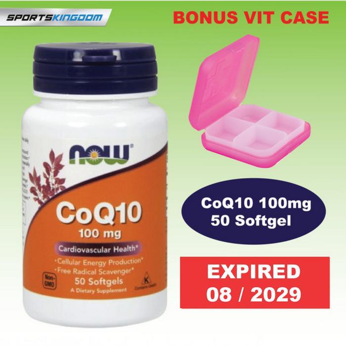 Terlaris Vitamin Coq10 100Mg 50 Softgel Now Foods Original Termurah