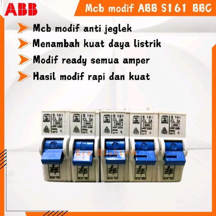 Mcb pln abb bbc mcb modif ABB bbc 2a modif 4a-50a mcb modif anti jeglek