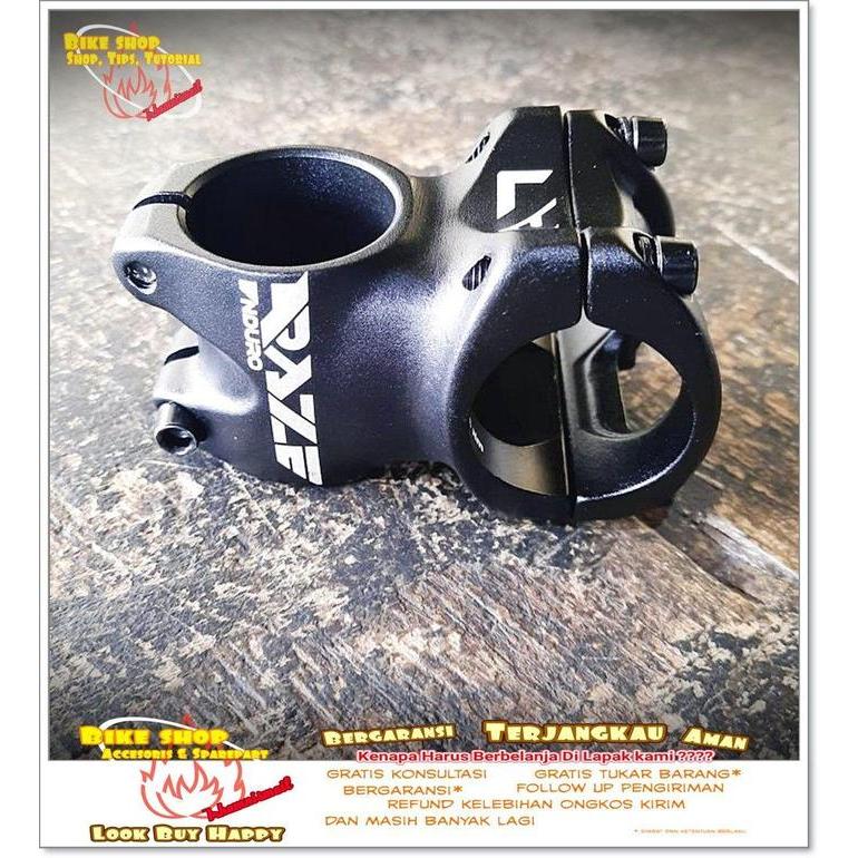 Stem Mtb Raze Enduro 28.6-31.8 45Mm Hitam Sepeda Mtb Bmx Stang Outdoor Sparepart Sepeda Terbaru 