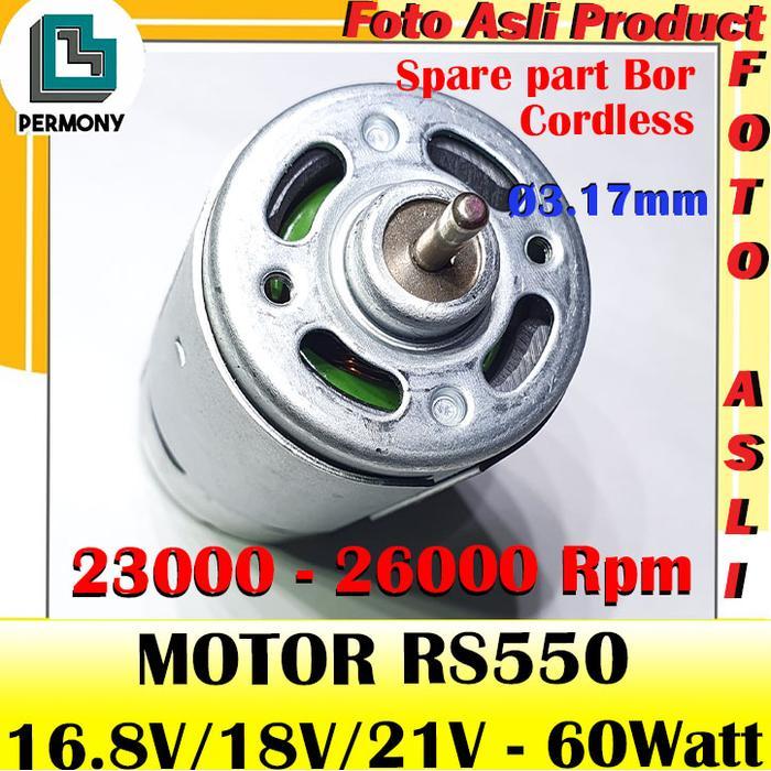 DINAMO RS-550 MOTOR RS550 RS 550 DYNAMO BOR TANGAN CORDLESS