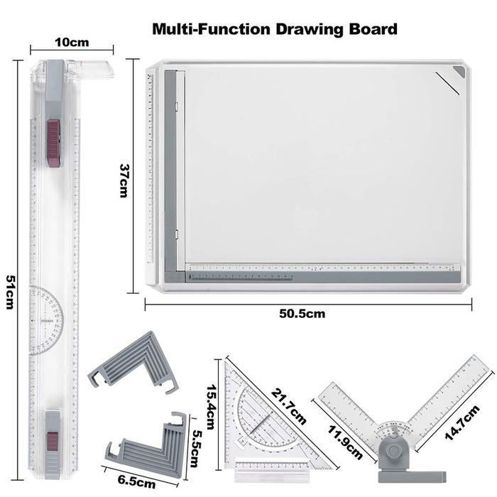 Meja Gambar Arsitek A3 Peralatan Melukis Drawing Rapid A3 Professional Drawing Board