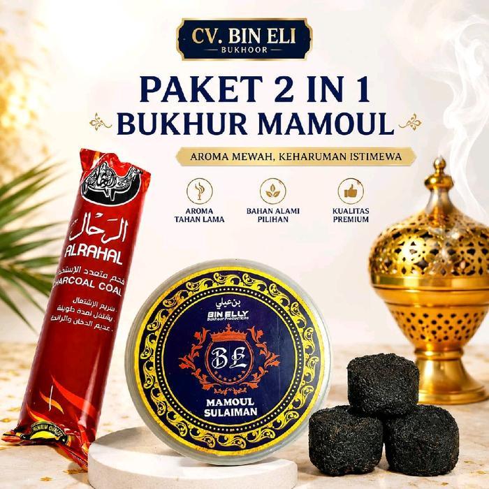 PROMO paket Pengharm ruangan BUHUR MAAMOUL PREMIUM dan Areng briket 2 in 1