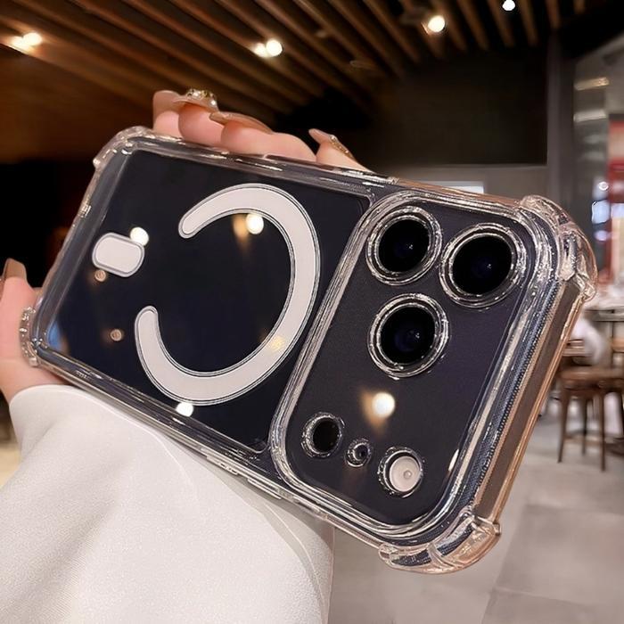 BIG SALE New  Case Magsafe Acrylic Airbag Clear Case Shockproof Casing For IPhone 11 12 13 14 15