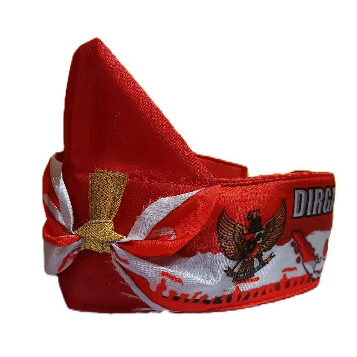 BANDO KEMERDEKAAN LUCU & UNIK DENGAN DESAIN MERAH PUTIH , LOGO BURUNG GARUDA DAN LOGO PETA INDONESIA