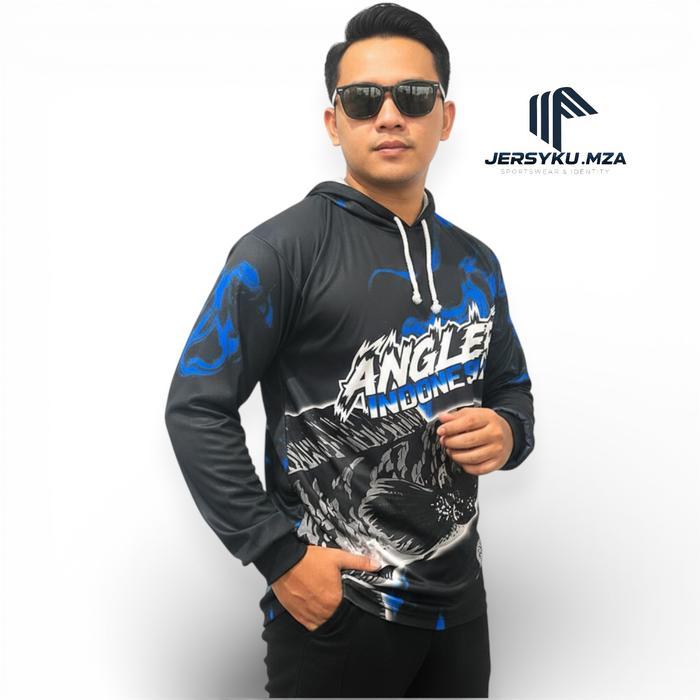 Jersey Mancing wader kaos mancing rawa baju memancing ada kupluk kepalanya