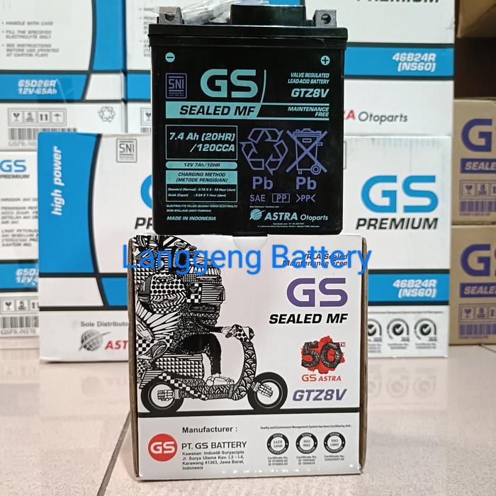 Aki R25 R-25 CBR250 XMAX GTZ8V MF GS ASTRA Accu GTZ-8V GS GTZ8-V Astra