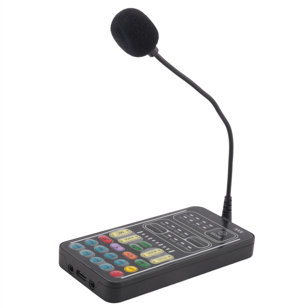 Voice Changer Handheld Microphone Voice Changer with Sound Multifunctional Effects Machine for