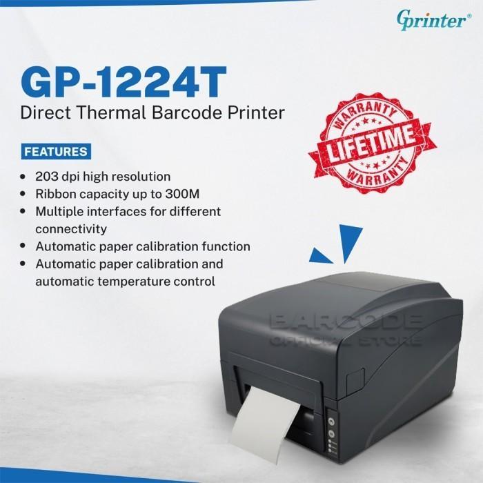 Barcode Printer Gprinter GP-1224T Thermal Transfer & Direct Thermal