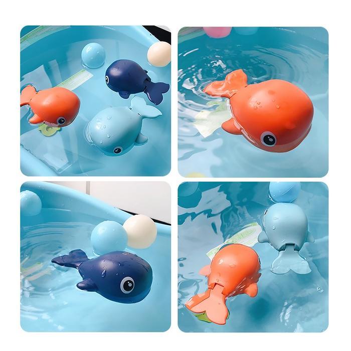 Khusus Gosend Wndr Mainan Mandi Bayi Ikan Ikan Paus Mainan Mandi Air Anak Ikan Paus Mainan Air Anak