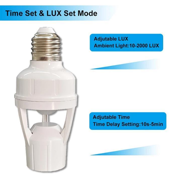 REAM FITTING LAMPU SENSOR GERAK OTOMATIS E27 FITTING LAMPU SMART SENSOR GERAK INFRARED