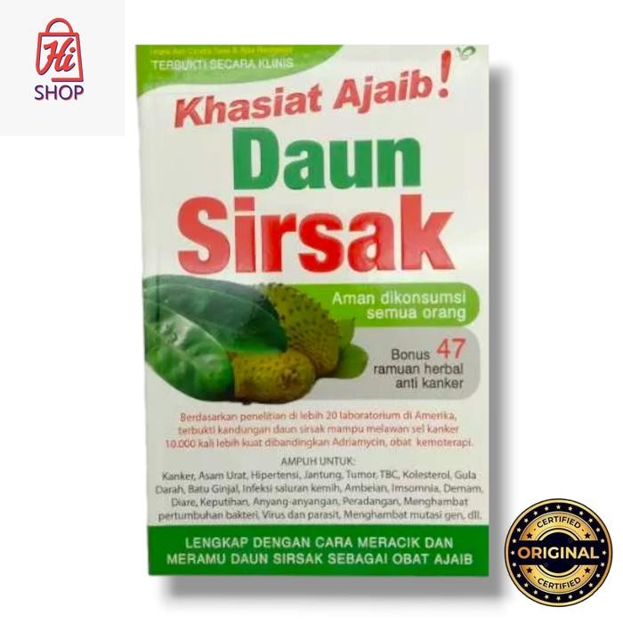 

Buku Original Khasiat Ajaib Daun Sirsak / Hi.Shop