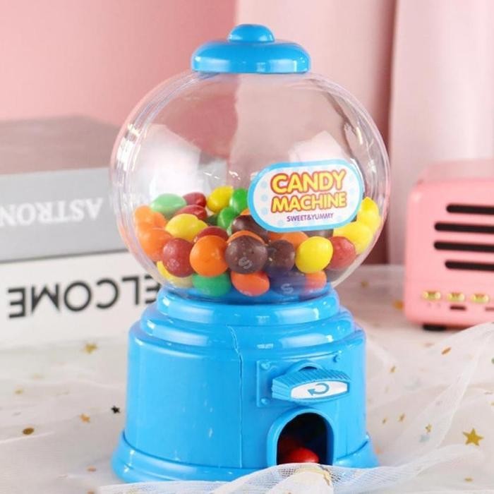 Premium Mainan Candy Machine Dispenser Mesin / Mainan Anak Capsule Machine Mesin / Mini Gumball