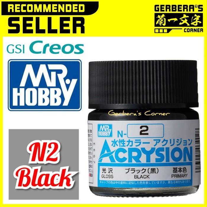 

Pilihan- N2 Black Acrysion Water Based Acrylic Paint Mr Hobby Original