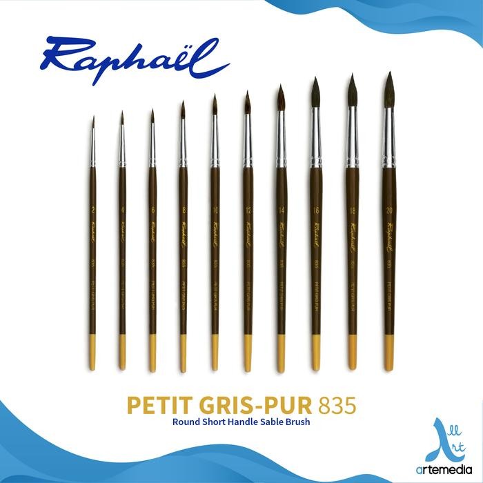 

Pilihan- Kuas Lukis Raphael 835 Round Petit Gris Squirrel Brush Short Handle