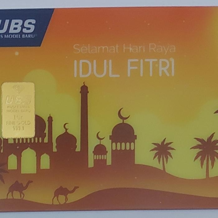 Logam Mulia UBS Selamat Hari Raya Idul Fitri 1 Gram