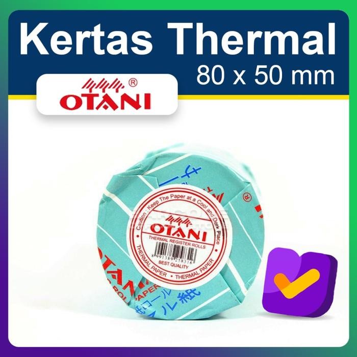 

Kertas Thermal OTANI 80 x 50 mm Struk 80mm Isi 100 Roll