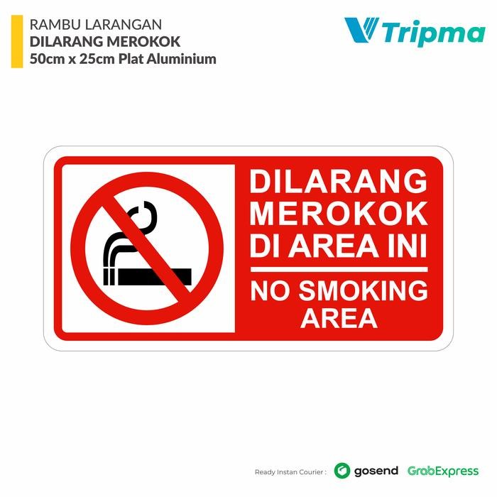 

RAMBU DILARANG MEROKOK 50CM X 25CM - PLAT ALUMUNIUM