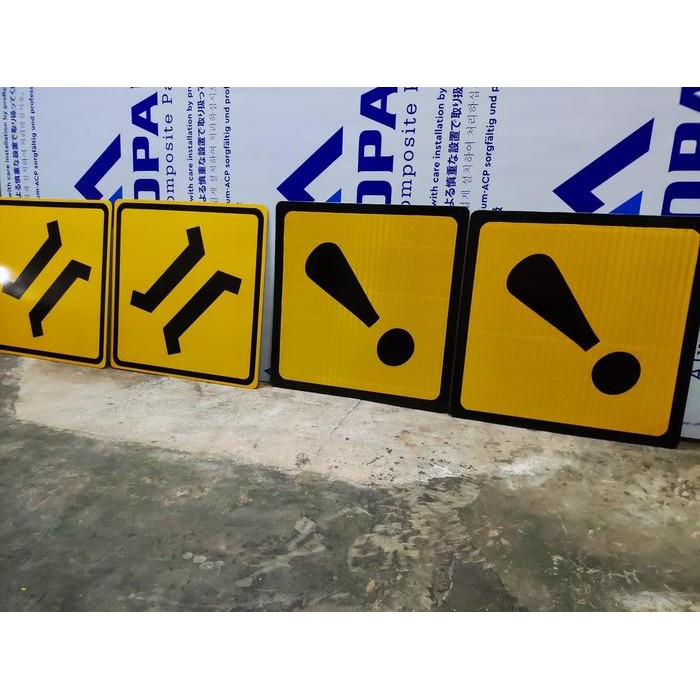 

RAMBU JALAN BUNTU 40CM X 60CM, 35CM X 50 CM, PLAT ACP 3MM