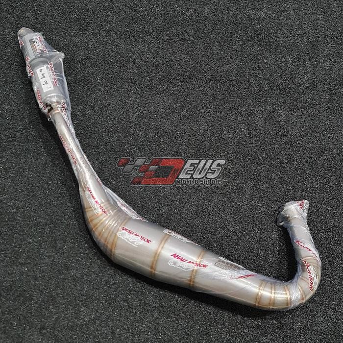 KNALPOT AHAU1 RX KING STAINLESS STEEL PDK PERUT CACING