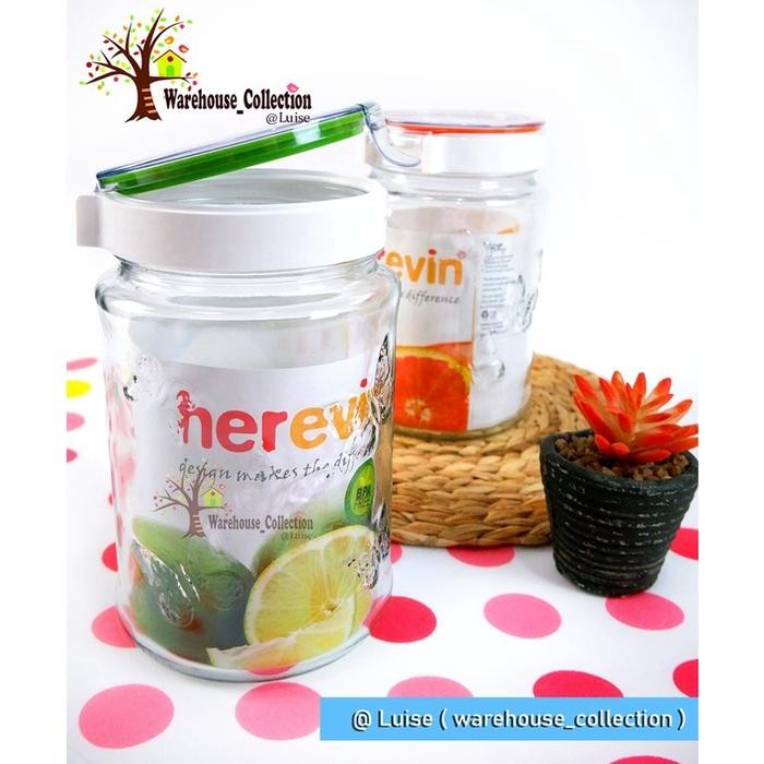 RStore Bisa COD TOPLES CANISTER EMBOS LARGE TUTUP KLIP / TOPLES KUE LEBARAN HEREVIN/ TOPLES KACA