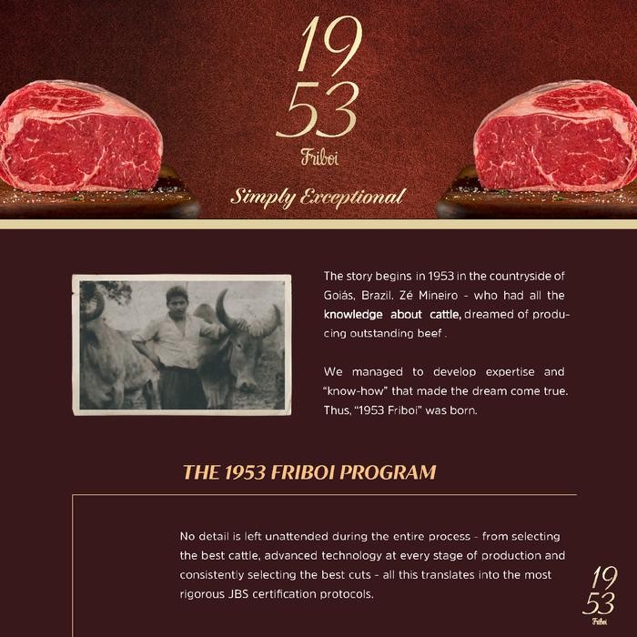 

Pilihan- Hijrahfood 1953 Black Angus Beef Ribeye Steak Premium Grain-Fed 120 Days