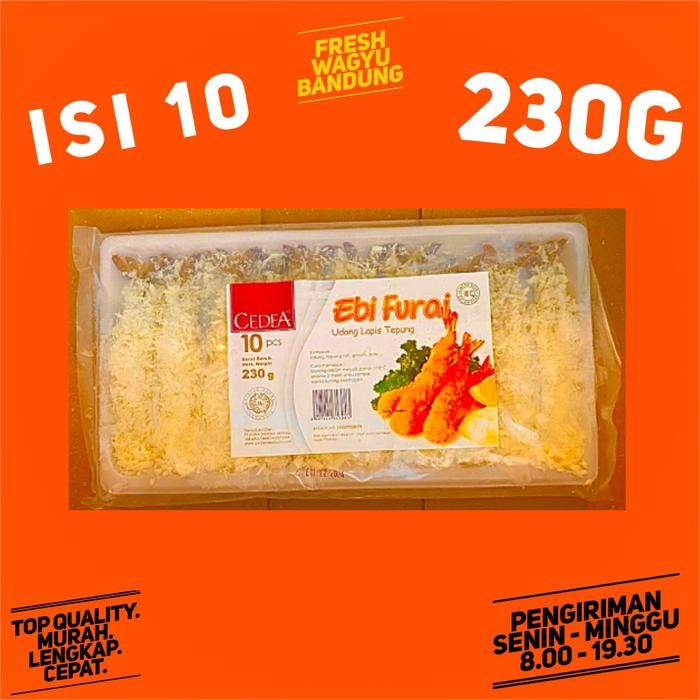 

Pilihan- Cedea Ebi Furai 230G Tempura Udang Goreng Isi 10 Premium Halal