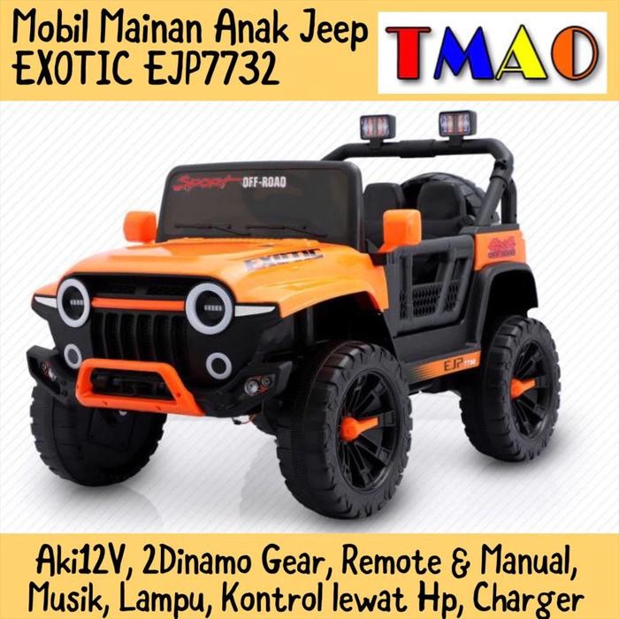 Mobil Jeep Aki / Mainan Anak EXOTIC Jeep / Mobil aki Awet