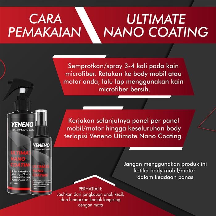 Pilihan- Paket Best Seller : Veneno Ultimate Nano Coating & Daily Gloss And Shine - Pengkilap