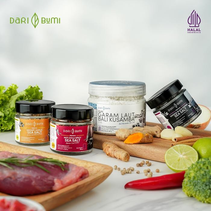 

Dari Bumi Garam Laut 60 Gram Premium Sea Salt x BM FARM