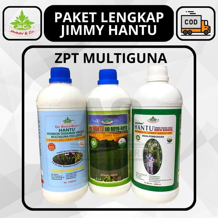 PAKET PUPUK HORMON JIMMY HANTU ZPT NPK POC RATU BIOGEN IJO ROYO ROYO 1000ML ORIGINAL