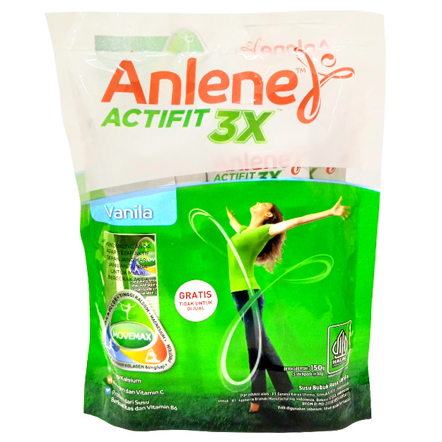 

S03022 ANLENE ACTIFIT 3X VANILLA SUSU BUBUK TULANG 150GR MAJU BERSAMA (20250914)