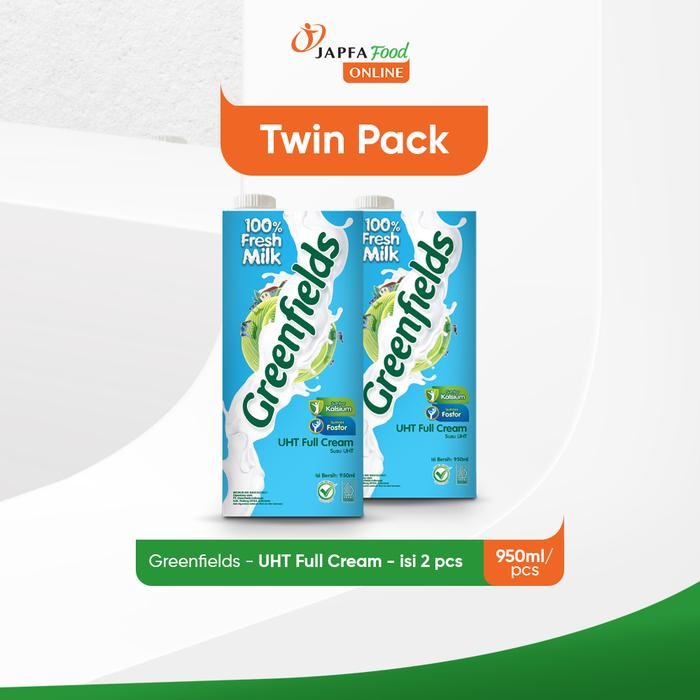 

Pilihan- Greenfields Susu Uht Full Cream 950Ml - Twinpack - 100% Fresh Milk Dari Greenfields