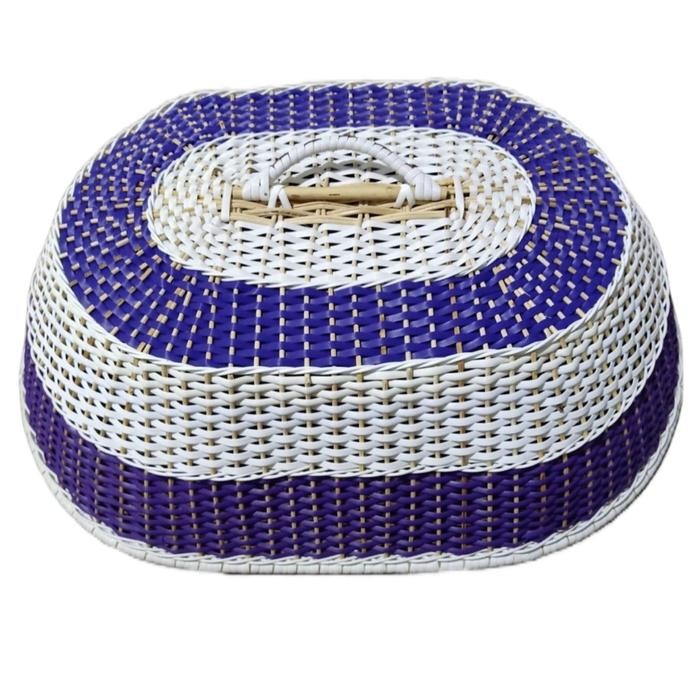 Tudung Saji bentuk oval rotan ukuran besar